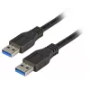 EFB Elektronik Premium kábel USB 3.0, USB-A samec na USB-A samec, 3 m, čierny