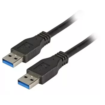 EFB Elektronik Premium kábel USB 3.0, USB-A samec na USB-A samec, 3 m, čierny