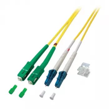 EFB Elektronik ECOFIBER optický patch kábel SC/APC Singlemode (OS2) 1 m žltý