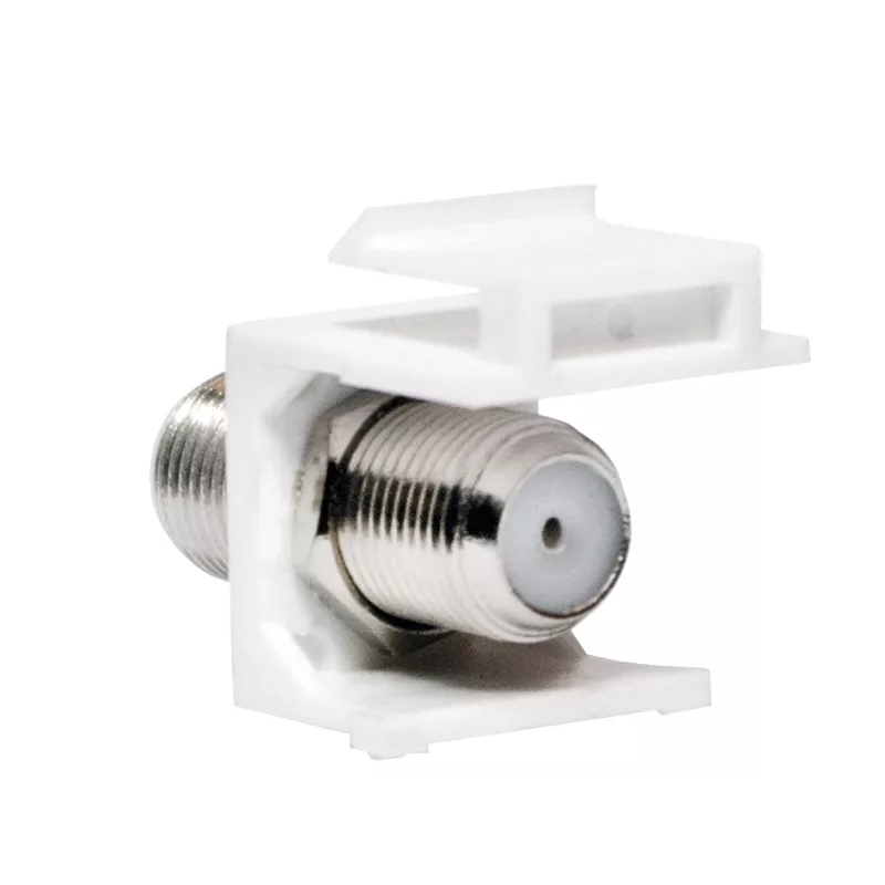 LogiLink Keystone In-Line Coupler F konektor samica na F konektor samica 75 Ohm biely