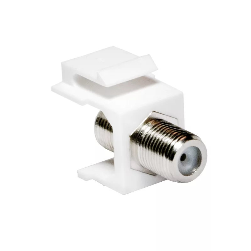 LogiLink Keystone In-Line Coupler F konektor samica na F konektor samica 75 Ohm biely