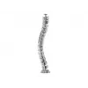 LogiLink KAB0064 flexibilný vertikálny organizér káblov, kov, 72 cm, strieborný