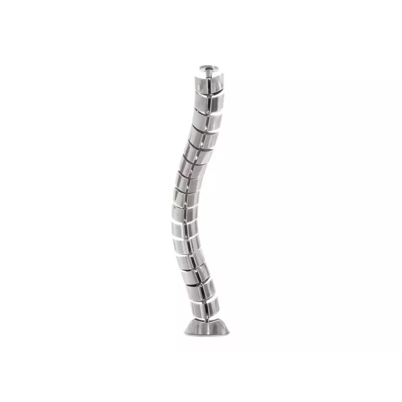 LogiLink KAB0064 flexibilný vertikálny organizér káblov, kov, 72 cm, strieborný