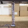 LogiLink KAB0064 flexibilný vertikálny organizér káblov, kov, 72 cm, strieborný