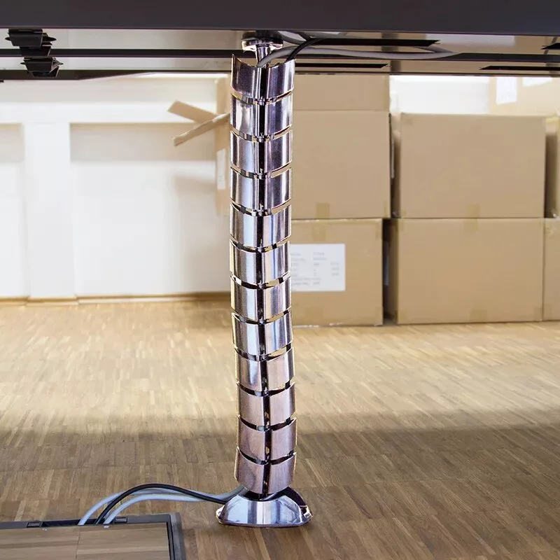 LogiLink KAB0064 flexibilný vertikálny organizér káblov, kov, 72 cm, strieborný
