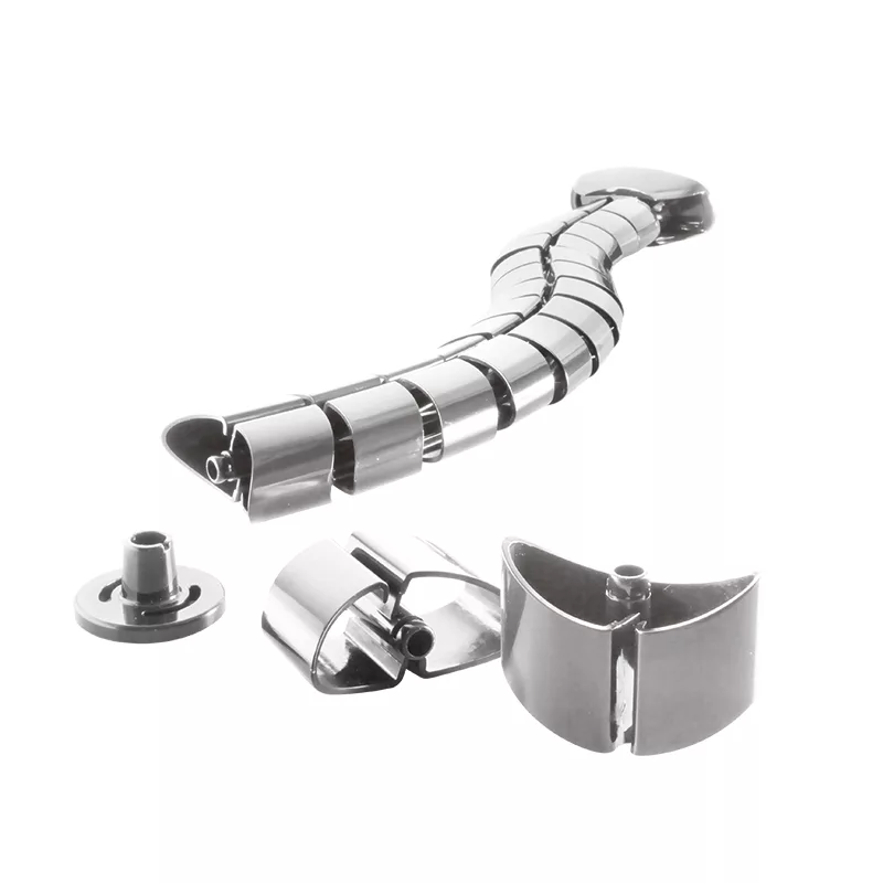 LogiLink KAB0064 flexibilný vertikálny organizér káblov, kov, 72 cm, strieborný