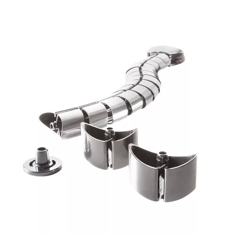 LogiLink KAB0064 flexibilný vertikálny organizér káblov, kov, 72 cm, strieborný