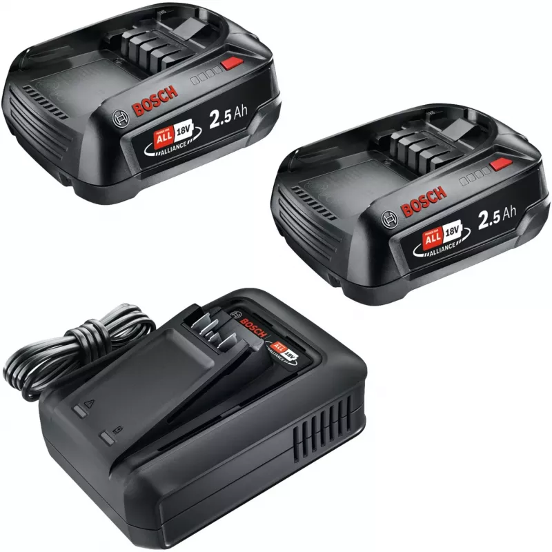 Bosch 18V štartovacia sada 2 x 2,5 Ah batérie + AL 18V-44 nabíjačka (1600A031T5)