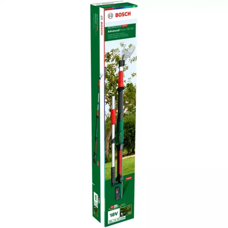 Bosch AdvancedPrune 18V-45 akumulátorové nožnice na konáre do 45 mm s batériou a nabíjačkou zelená/čierna (06008C5000)