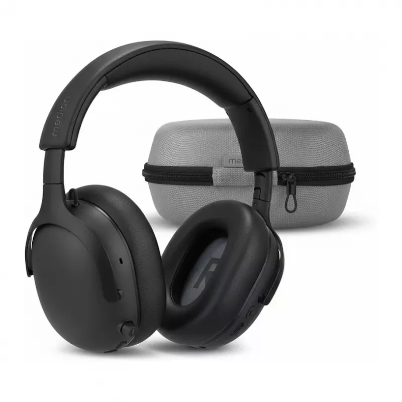 MEDION LIFE HX-1 Plus slúchadla Over-Ear, ANC, čierne