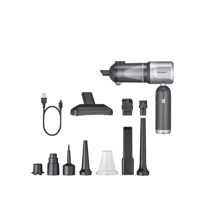 Severin HV 7135 S'Power Vac & Blow bezdrôtový ručný vysávač, antracitový
