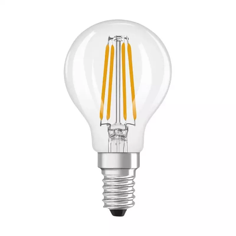 OSRAM CLP40 DIM 3.4W 827 FIL CL E14 P LED stmievateľná kvapková žiarovka číra 2700K