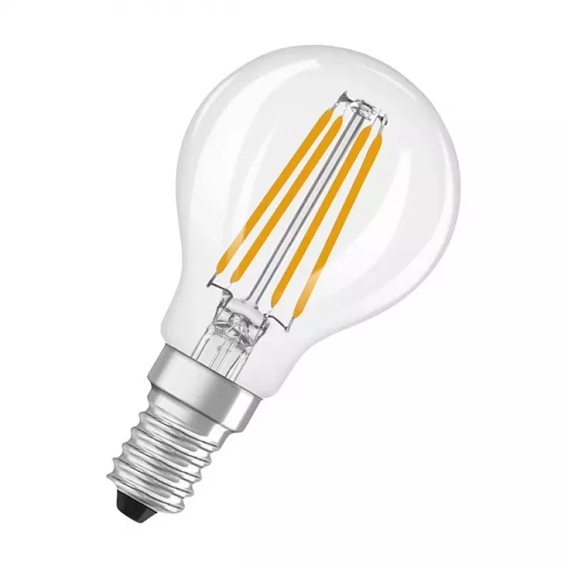 OSRAM CLP40 DIM 3.4W 827 FIL CL E14 P LED stmievateľná kvapková žiarovka číra 2700K