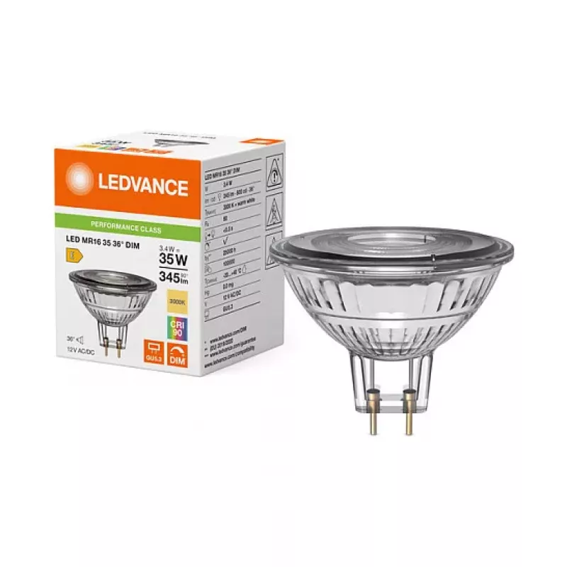 Osram LED MR16 3,4W 930 GU5.3 stmievateľná nízkonapäťová LED reflektorová žiarovka