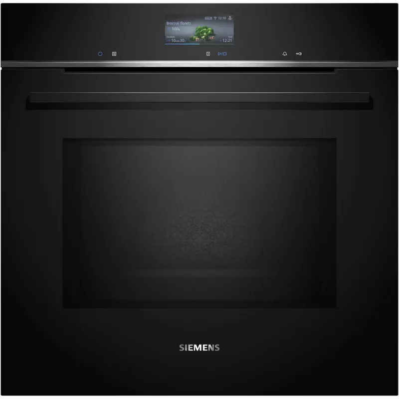 SIEMENS HM736GAB1 iQ700 vstavaná rúra s mikrovlnnou rúrou, čierna, 60 cm, Home Connect