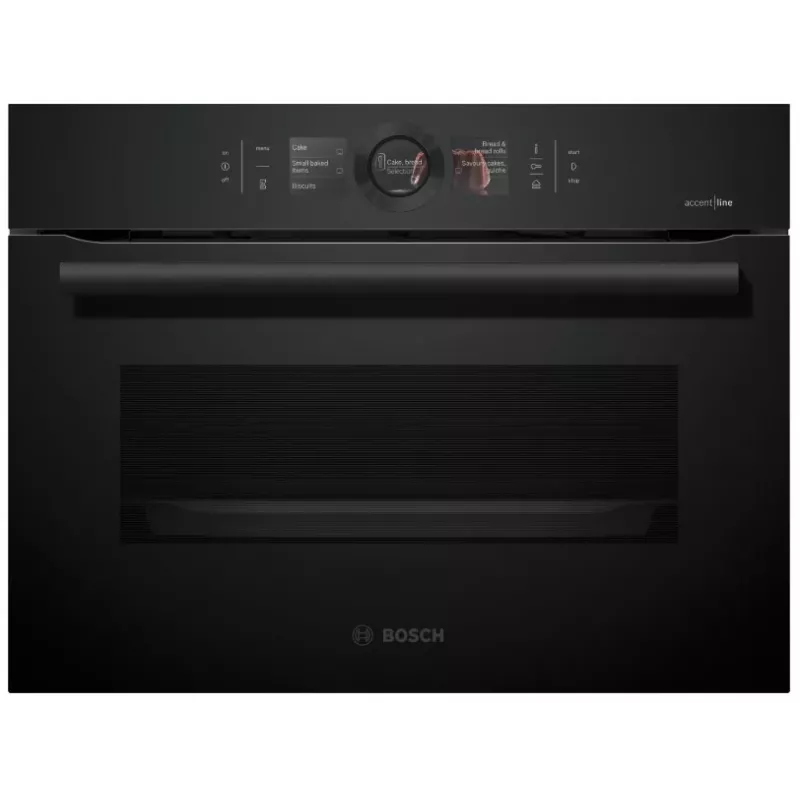 Bosch CSG856RC7 vstavaná kompaktná rúra s funkciou pary, 47L, Touch Control, Home Connect