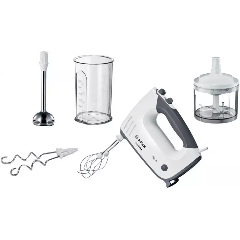 Bosch MFQ37480 ErgoMixx ručný mixér, 750 W, biela/sivá