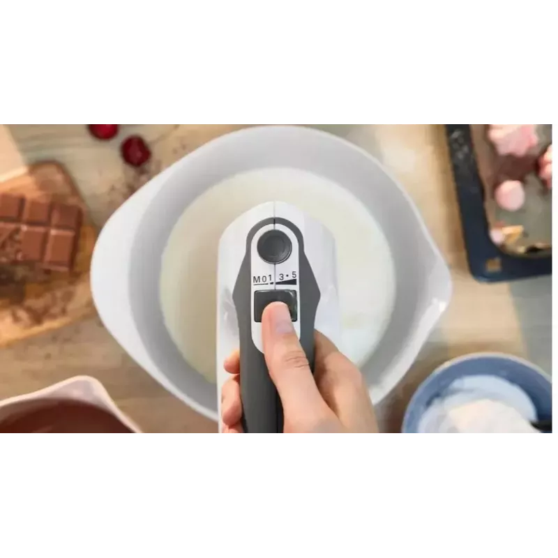 Bosch MFQ37480 ErgoMixx ručný mixér, 750 W, biela/sivá