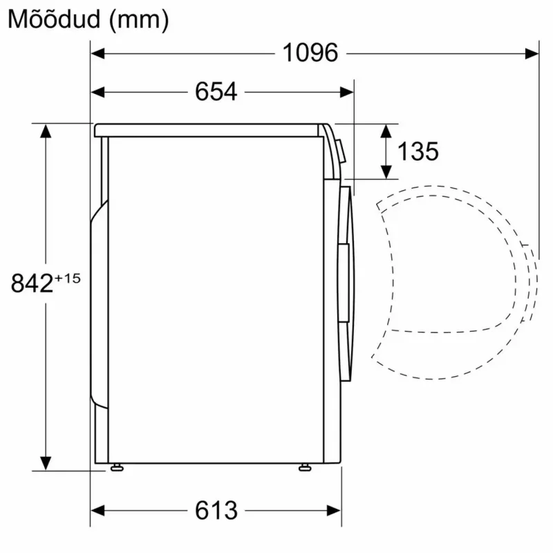 Bosch WTH8300LSN sušička s tepelným čerpadlom, 7 kg, energetická trieda A++, biela