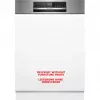 BOSCH SMI6ECS12E Séria 6 čiastočne integrovaná umývačka riadu (brúsená ušľachtilá oceľ, 60 cm, Home Connect)