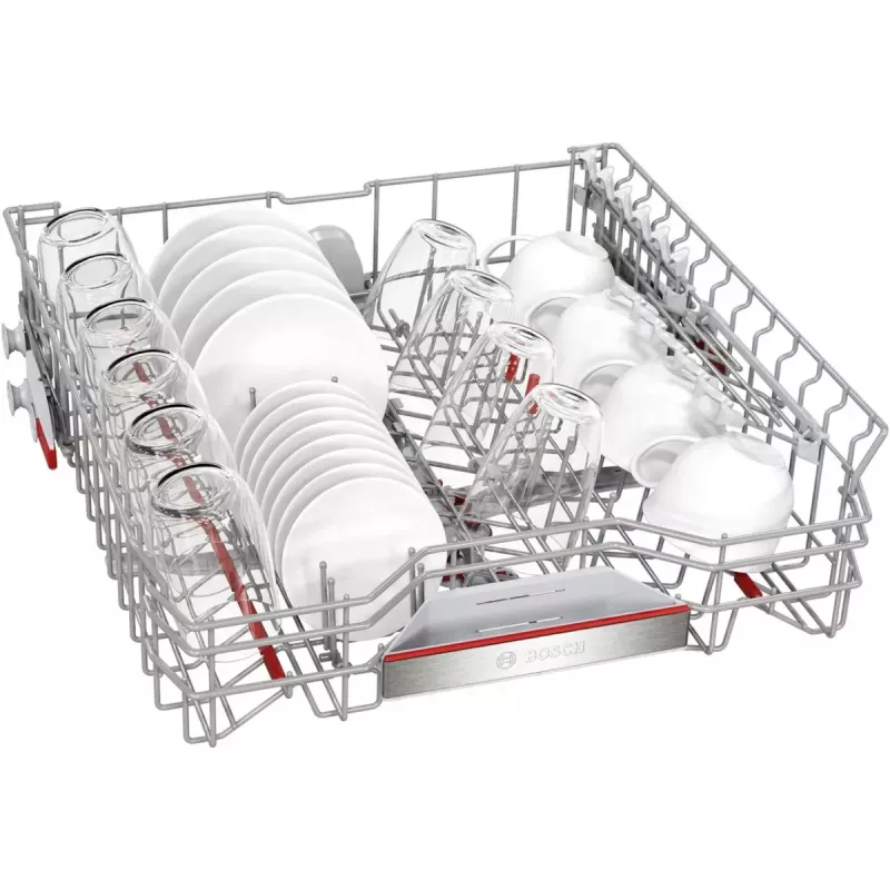 BOSCH SMI6ECS12E Séria 6 čiastočne integrovaná umývačka riadu (brúsená ušľachtilá oceľ, 60 cm, Home Connect)