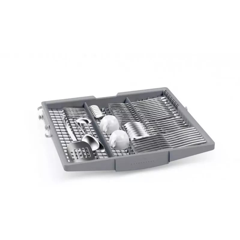 BOSCH SMI6ECS12E Séria 6 čiastočne integrovaná umývačka riadu (brúsená ušľachtilá oceľ, 60 cm, Home Connect)