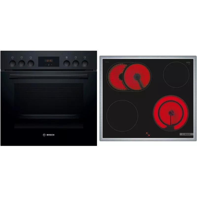Bosch HND211LB2 čierna sada vstavanej rúry a indukčnej varnej dosky (HEF113BB0 + NKN645GA2E)