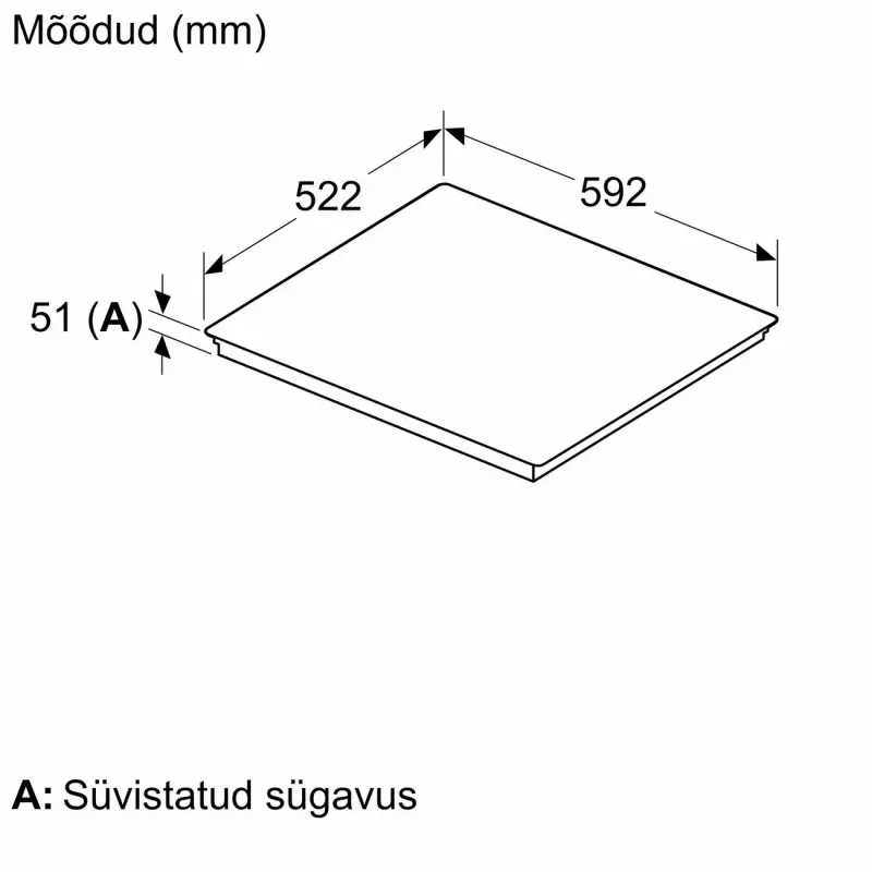 Bosch PIE61ABB5E indukčná varná doska 4 zóny TouchSelect čierna