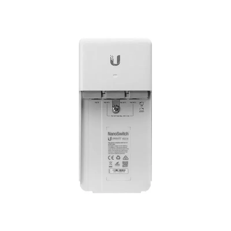 Ubiquiti NanoSwitch N-SW - neřízený outdoorový gigabitový PoE switch - 4 porty