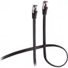 Flexline prepojovací kábel CAT 8.1 U/FTP PIMF, plochý vysoko flexibilný čierny 1,5m