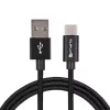 4SMARTS USB-A na USB-C kábel RapidCord 2A, 2m, čierny