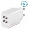 4SMARTS VoltPlug Dual 12W nástenná nabíjačka (bez kábla), biela