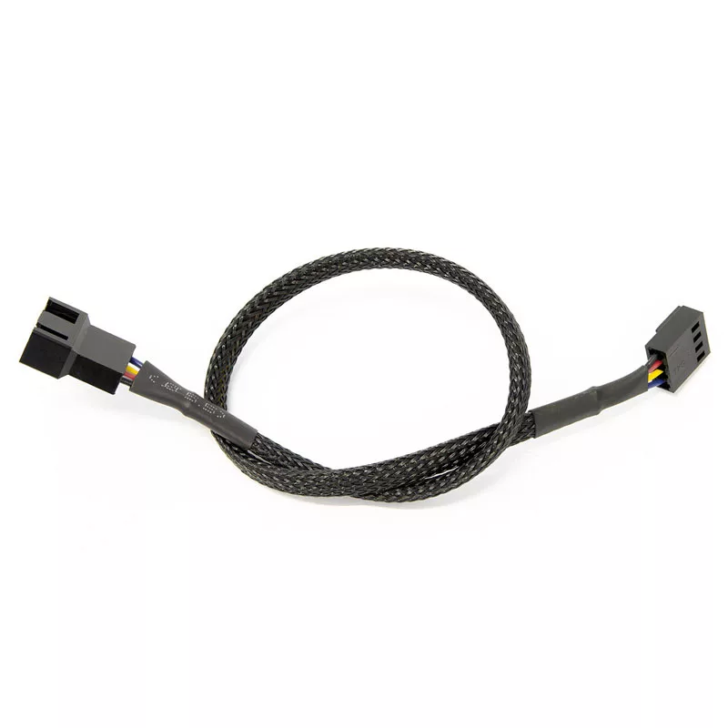 Watercool 4-Pin PWM predlžovací kábel, čierny - 30cm