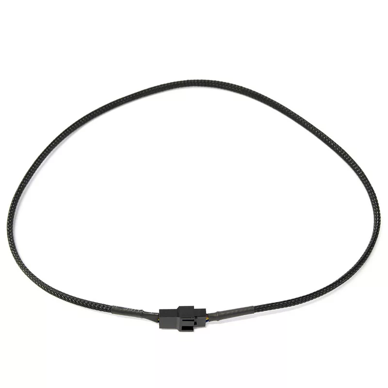 Watercool 4-Pin PWM predlžovací kábel, čierny - 30cm