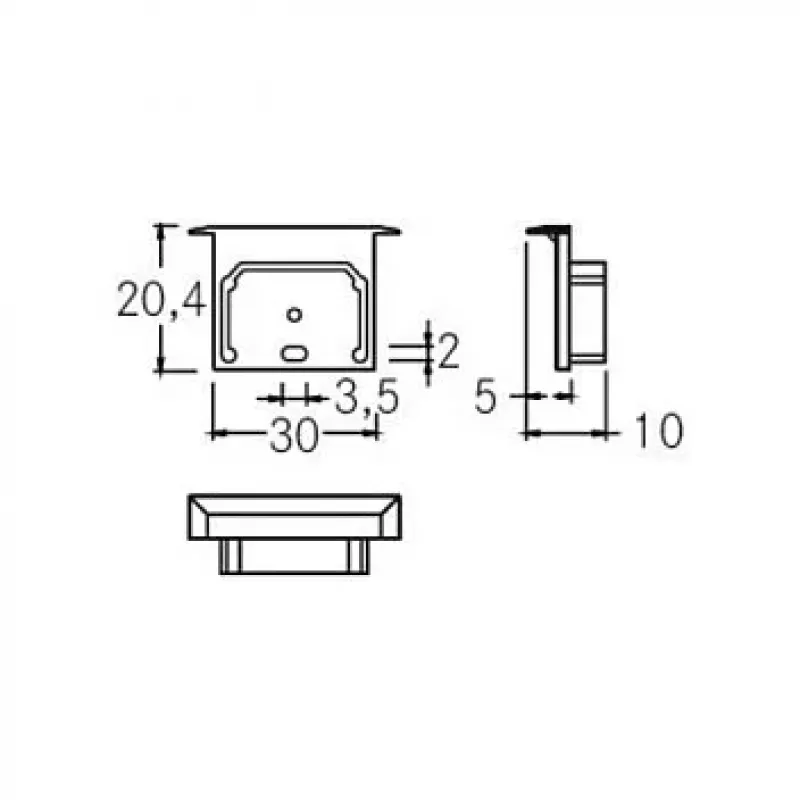 Brumberg 53066070 sada koncoviek QUALITYFLEX biela