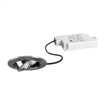 Brumberg 39363153 BB03 okrúhla sada vstavaných LED svietidiel, 6W, 230V, nikel, 3000K, stmievateľné fázovým rezom, otočné