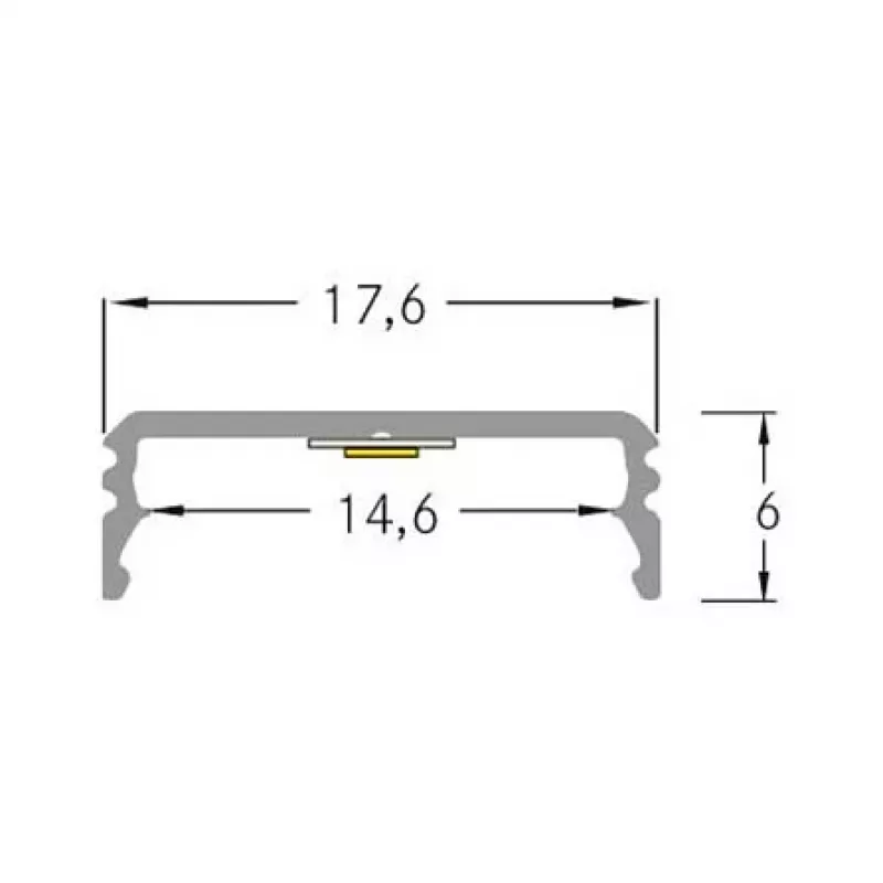 Brumberg 53380262 AB profil QUALITYFLEX hliník profil 2000mm