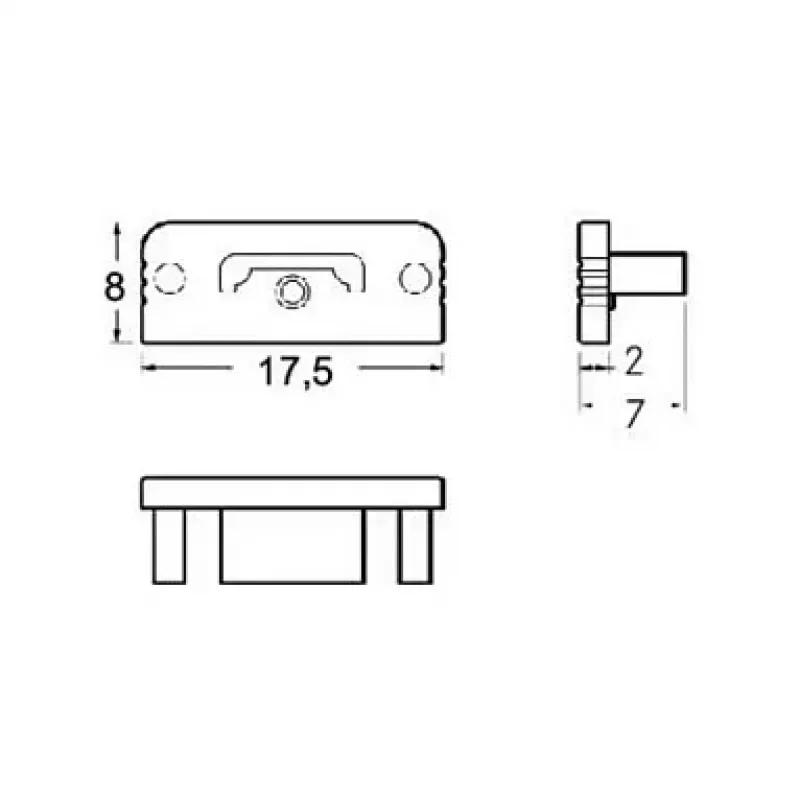 Brumberg 53038260 sada koncoviek QUALITYFLEX biela (RAL 9016)