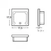 Brumberg 53039260 sada koncoviek pre QUALITYFLEX LED profily, strieborná, plast