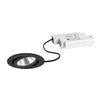 Brumberg 39363183 BB03 okrúhla sada vstavaných LED svietidiel, 6W, 230V, otočné, čierna, 3000K, stmievateľné fázou