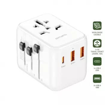 4SMARTS Nomad World cestovný adaptér 20W