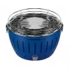 LotusGrill G280 U Blue prenosný gril na drevené uhlie s technológiou bez dymu