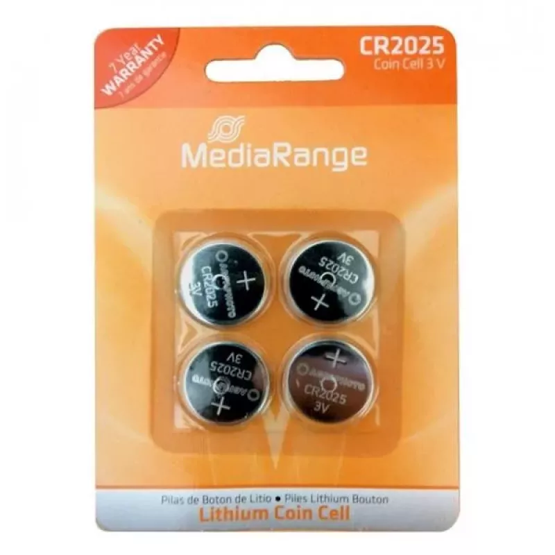 MediaRange MRBAT131 CR2025 3V lítiová, 4 ks