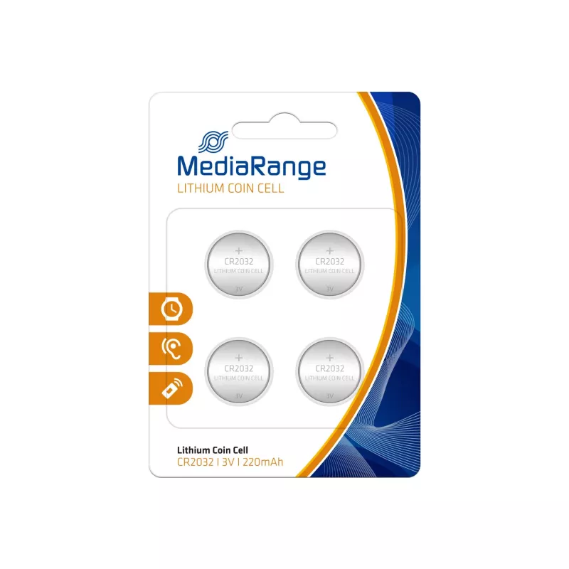 MEDIARANGE MRBAT132 CR2032 3V lítium gombíková batéria (balenie 4 ks)