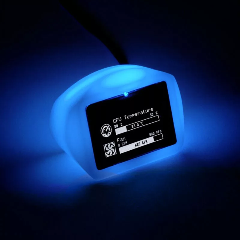AQUA COMPUTER VISION Glow desktopová jednotka s IR prijímačom a meraním teploty
