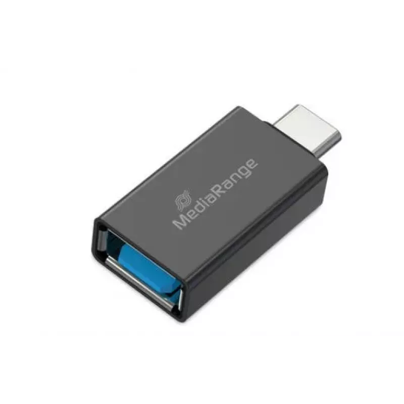MEDIARANGE MRCS216 USB-A na USB-C adaptér, čierny, 5 Gbit/s