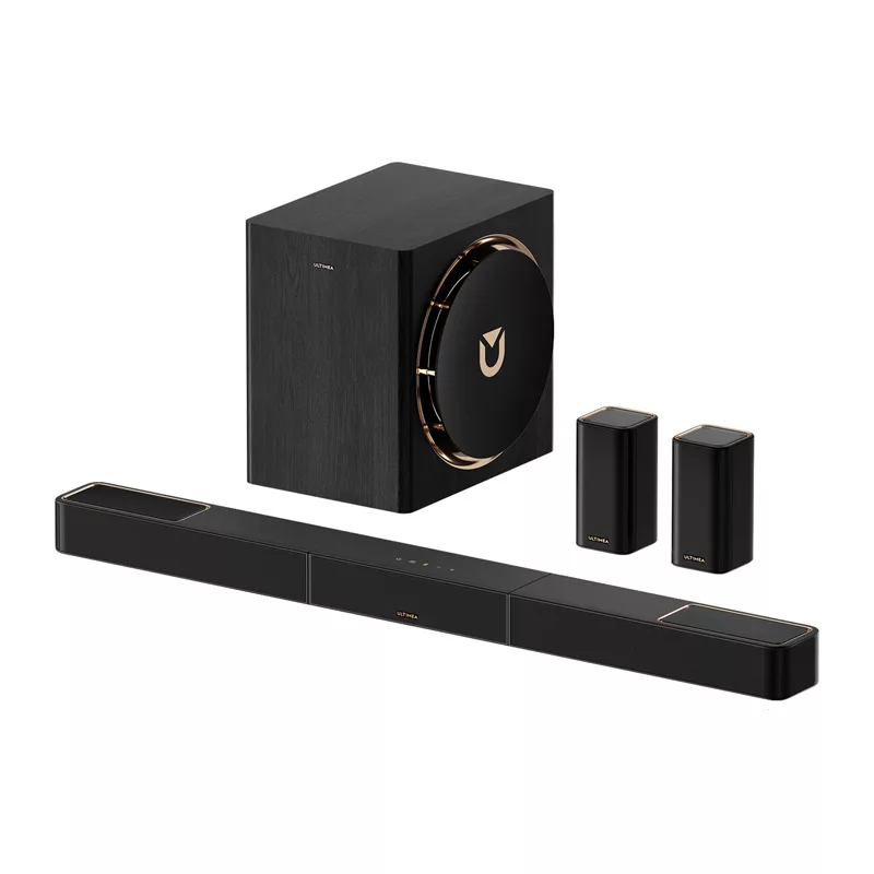 Ultimea Skywave X60 (U4421) systém soundbaru 7.1.4, Dolby Atmos, 8-palcový subwoofer, bezdrôtové zadné reproduktory, HDMI eARC, Bluetooth 5.4
