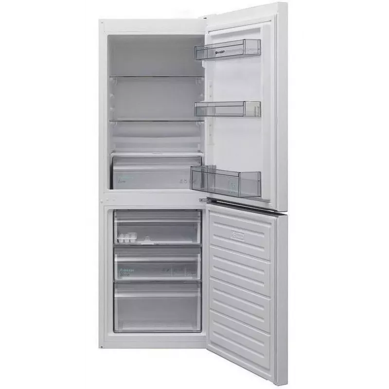 Sharp SJ-FBB02DTXWE-EU voľne stojaca chladnička s mrazničkou, biela, 324 L, E