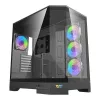 DARKFLASH DQX90 čierna počítačová skriňa Mid-Tower s tvrdeným sklom