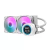 Darkflash DN-D240 WHITE 240mm all-in-one kvapalinový chladič CPU s ARGB osvetlením, biely